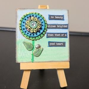 OOAK Handmade Polymer Clay Flower Art